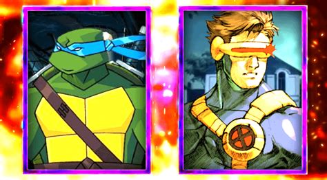 Leonardo Vs Cyclops Teenage Mutant Ninja Turtles Vs Marvel Mutating