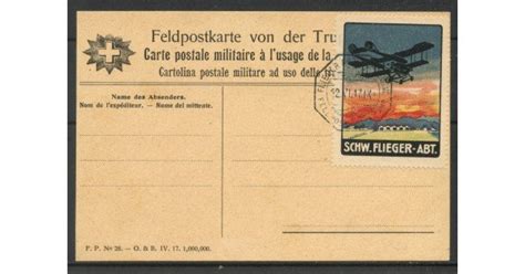 Svizzera Lotto Cartolina Postale Militare