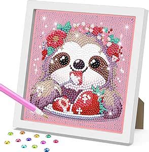 Ricuved Sloth Diamond Painting Kits For Adults With Frame Diamond Art