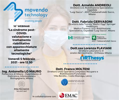 Webinar Movendo Technology La Sindrome Post Covid Valutazione E