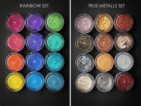 Mandarin Sparkle 12 Colour Set Cosmetic Grade Mica Powders Etsy