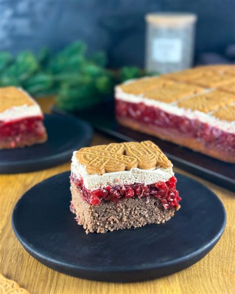 Spekulatius Kuchen Mit Kirschen