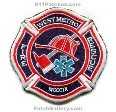 Colorado West Metro Fire Rescue Department Patch Colorado