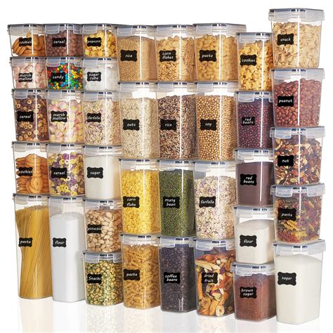 Airtight Food Storage Containers Set Vtopmart 38pcs Plastic Kitchen