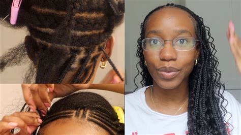 How To Do Fulani Boho Knotless Braids Smedium Knotless Braids Youtube