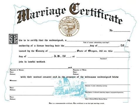 Marriage License 60 Fees Ors 1061204a Requires The Payment Of A 11000 Fee To The