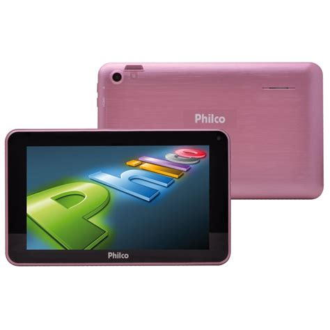 Tablet Philco R711A4 2 Rosa Tela 7 8GB 2 Câmeras Entrada Micro