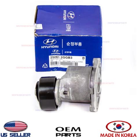 Genuine Belt Tensioner OEM Hyundai & Kia 2.0L 2.4L *See compatibility ...