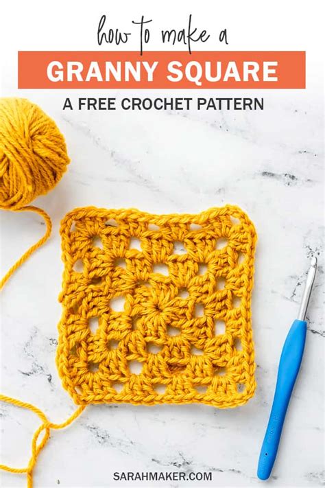 How To Crochet A Granny Square For Beginners Sarah Maker