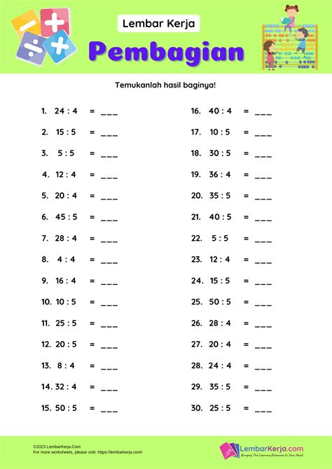 Soal Matematika Kelas Pembagian Homecare