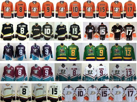 2017 Anaheim Ducks Stadium Series Jerseys Ice Hockey 10 Corey Perry 15 ...