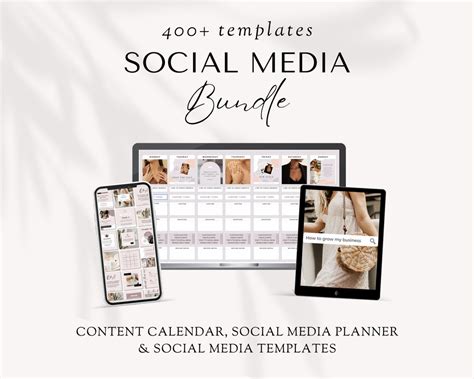 Social Media Content Calendar, Social Media Planner, Social Media ...