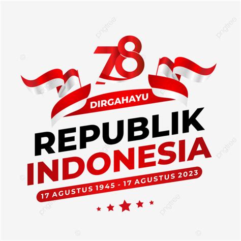 Greeting Card Of Indonesias 78th Independence Or Hut Ri 2023 Vector 2023 Independence Day Logo