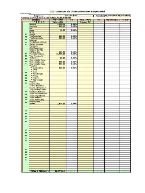 Pdf Planilha De Ensaios E Controle De Custos V A Dokumen Tips