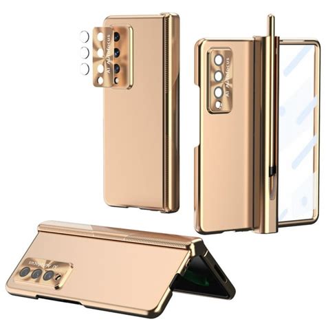 Elehold For Samsung Galaxy Z Fold 4 2022 Plating Case Magnetic Hinge S