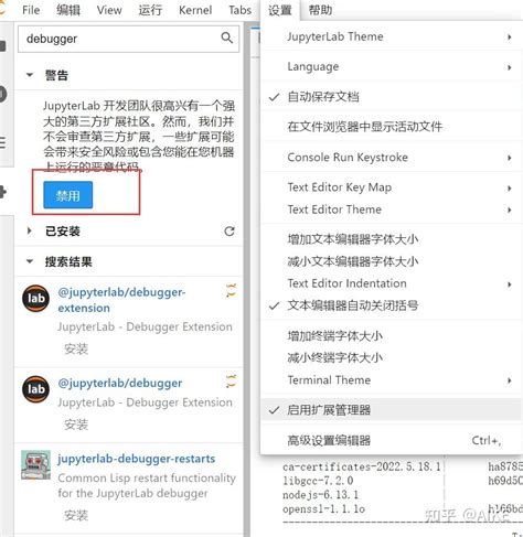 Jupyterlab插件安装及推荐插件 知乎