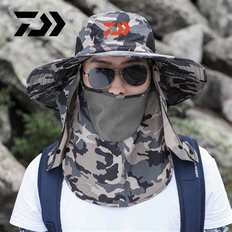 2020 Man Cap Daiwa Fishing Sun Hat Foldable Outdoor Climbing Fisherman