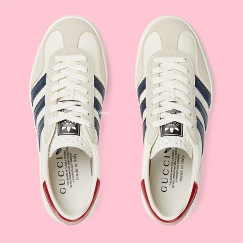 Giày Gucci X Adidas Womens Gazelle White 707861 Utt10 9060