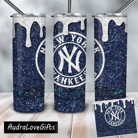 Yankees 20 Oz Skinny Tumbler Sublimating Png Tumbler Instant Etsy