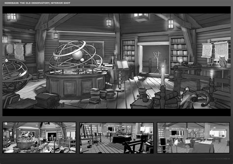 Artstation Homebase The Old Observatory Interior Production Shot