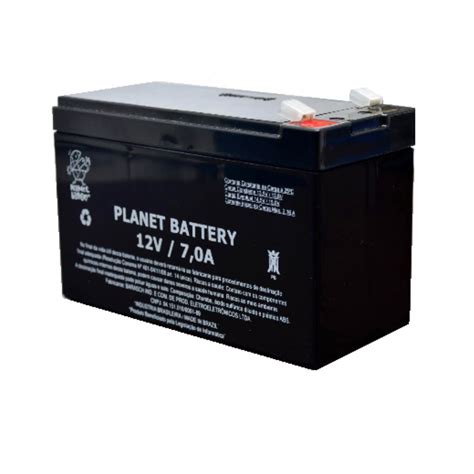 Bateria Estacionária Vrla Agm Planet Battery 12v 7ah no Shoptime