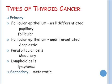 Thyroid Carcinoma Types