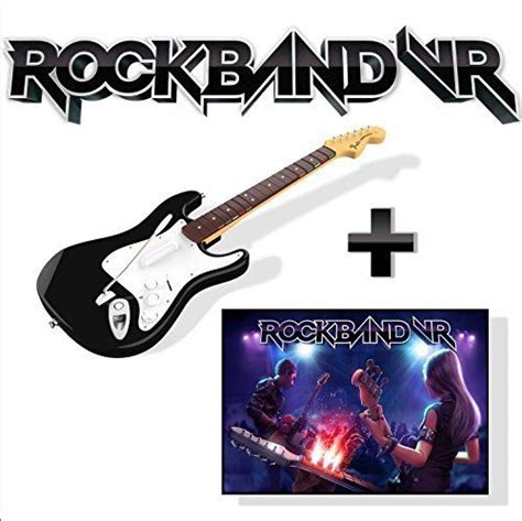 Rock Band VR Game + Guitar Controller (PlayStation 4 Version) Bundle ...