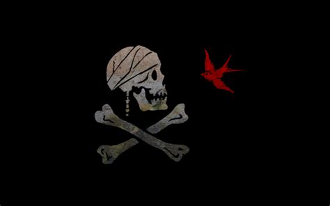 Fondos de pantalla ilustración piratas del Caribe Bandera pirata