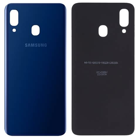 Tapa Trasera Para Samsung Galaxy A20 A205F Azul