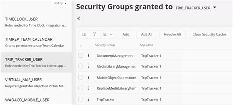 Security Groups By Permission Set Technical Documentation For IFS Cloud