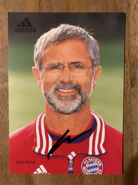 GERD MÜLLER AUTOGRAMM Adidas DFB Fußball Bundesliga Bayern München