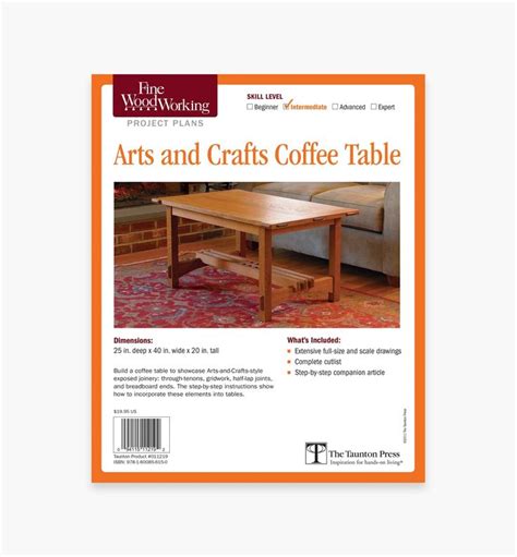 Arts and Crafts Coffee Table Plan | Coffee table plans, Coffee crafts ...