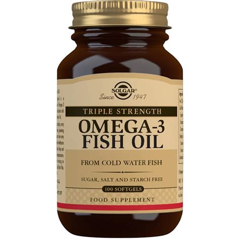 Solgar Omega 3 Triple Strength 100 SOFTGELS