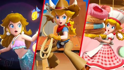 Princess Peach: Showtime! All Outfit Transformations | Nintendo Life