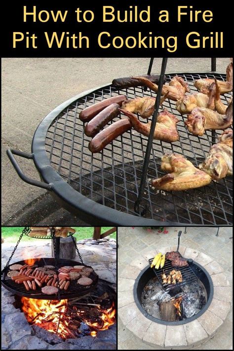 Fire pit with cooking grill - DIY projects for everyone! | Pita, Idee ...