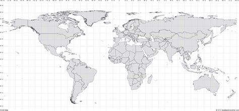 Map Of World Latitude Longitude Printable - Printable Maps