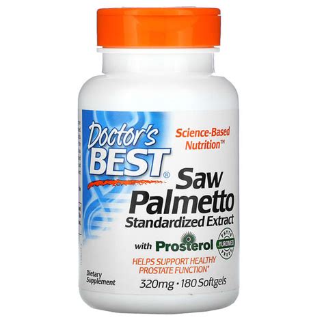 Doctor S Best Saw Palmetto Standardized Extract Mg Softgels