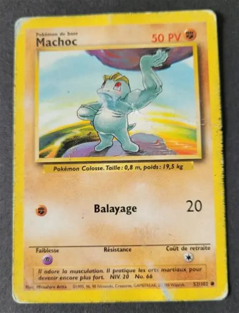 Carte PokÉmon N°52102 Machoc Set De Base Vf Eur 100 Picclick Fr