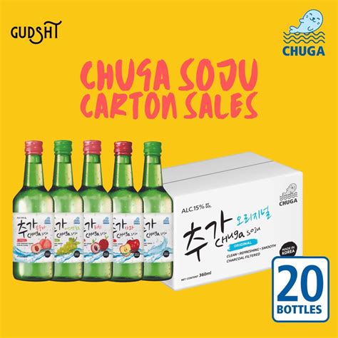 Chuga Soju Carton X 20 360ml Shopee Singapore