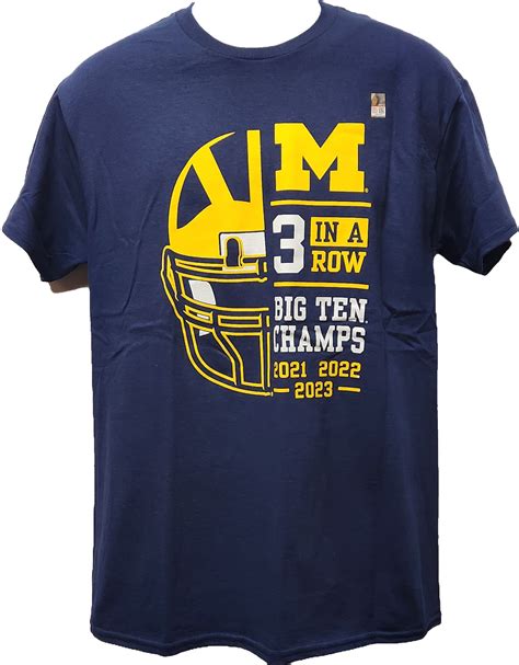 U of M Wolverines 2023 3 in a Row Helmet Tee