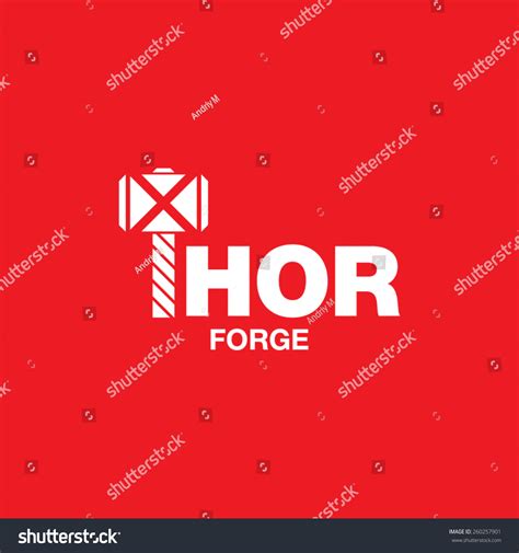 Logo Concept Forge Business Stock Vector (Royalty Free) 260257901 ...