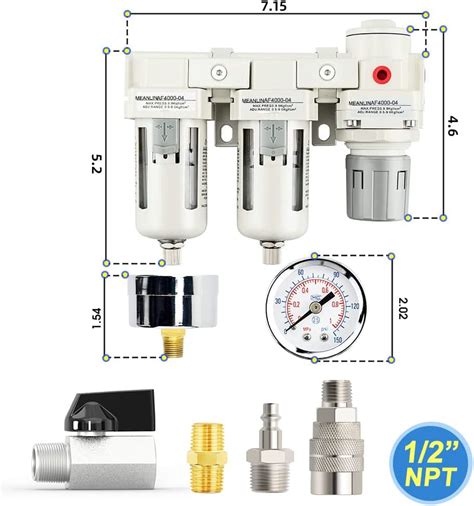 Meanlin Measure Sistema De Secado De Aire Npt En De Pulgada