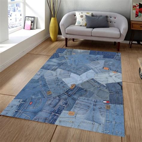 Pin By Telci Dreyer On Jeans In 2024 Denim Rug Blue Jean Rug Denim