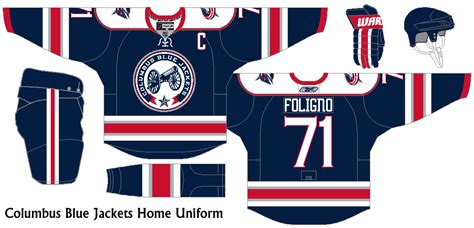 New Uniform Idea For The Columbus Blue Jackets Using The New Recolored