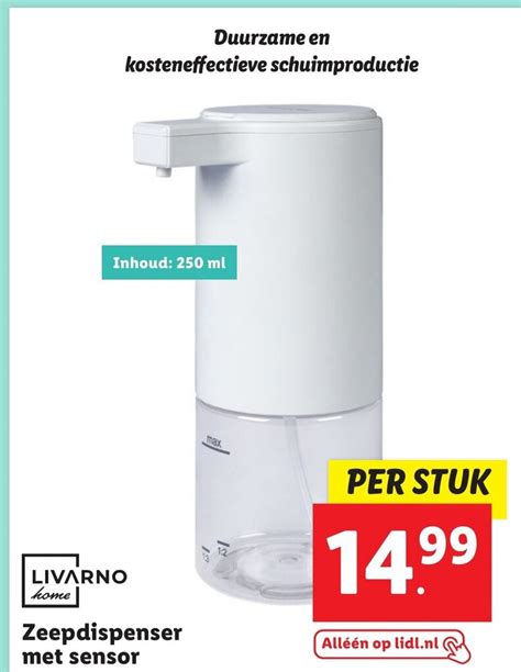 LIVARNO Home Zeepdispenser Met Sensor Aanbieding Bij Lidl