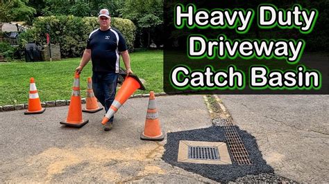 How We Install A Heavy Duty Vodaland Catch Basin For A Driveway Drain