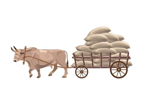 75 Bullock cart Vector Images | Depositphotos