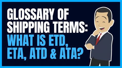 Glossary Of Shipping Terms ETD ETA ATD ATA YouTube