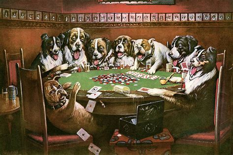 opartioces: dogs playing poker