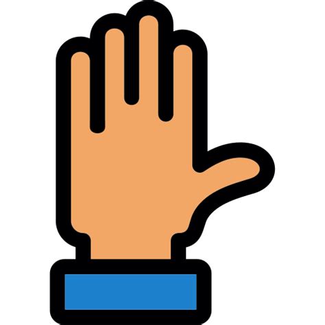 Raise Hand Generic Outline Color Icon